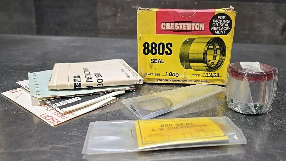 CHESTERTON 880S SEAL SHAFT SIZE 1.000 ~ MATERIAL ~ CBN / SS