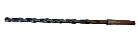 #2 MORSE TAPER SHANK DRILL BIT, SPIRAL 2 FLUTE, OAL 15"