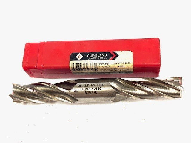 CLEVELAND TWIST 25/32" NON CENTER CUTTING DOUBLE-ENDED END MILL EDP C 39313 7/8S
