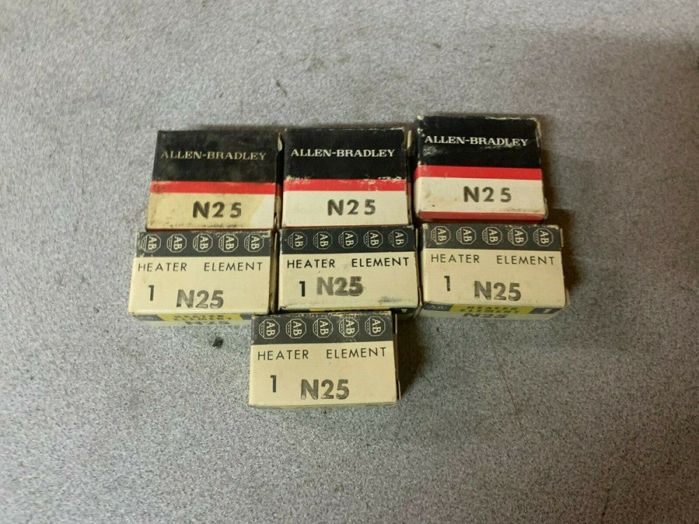 LOT OF 7 NEW IN BOX ALLEN BRADLEY HEATER ELEMENT N25