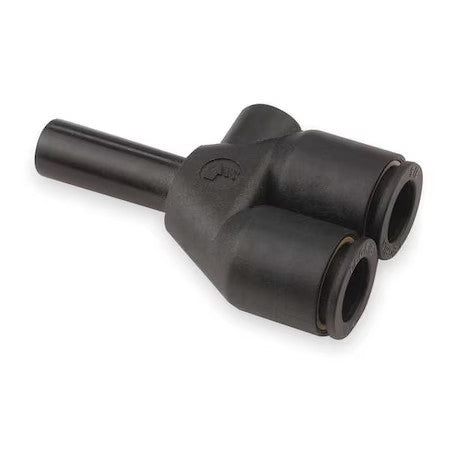 Legris 3142 60 00 Push-Fit Wye Fitting, 3/8 In Tube Size, Brass,