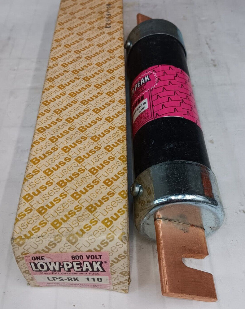 NEW BUSSMAN 110 AMP FUSE CLASS RK1 600 VAC LPS-RK-110