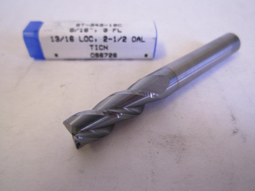 RobbJack ST-343-10C 5/16 x 3/16 x 5/16x2-1/2 3Fl Carbide Corner Chamfer End Mill