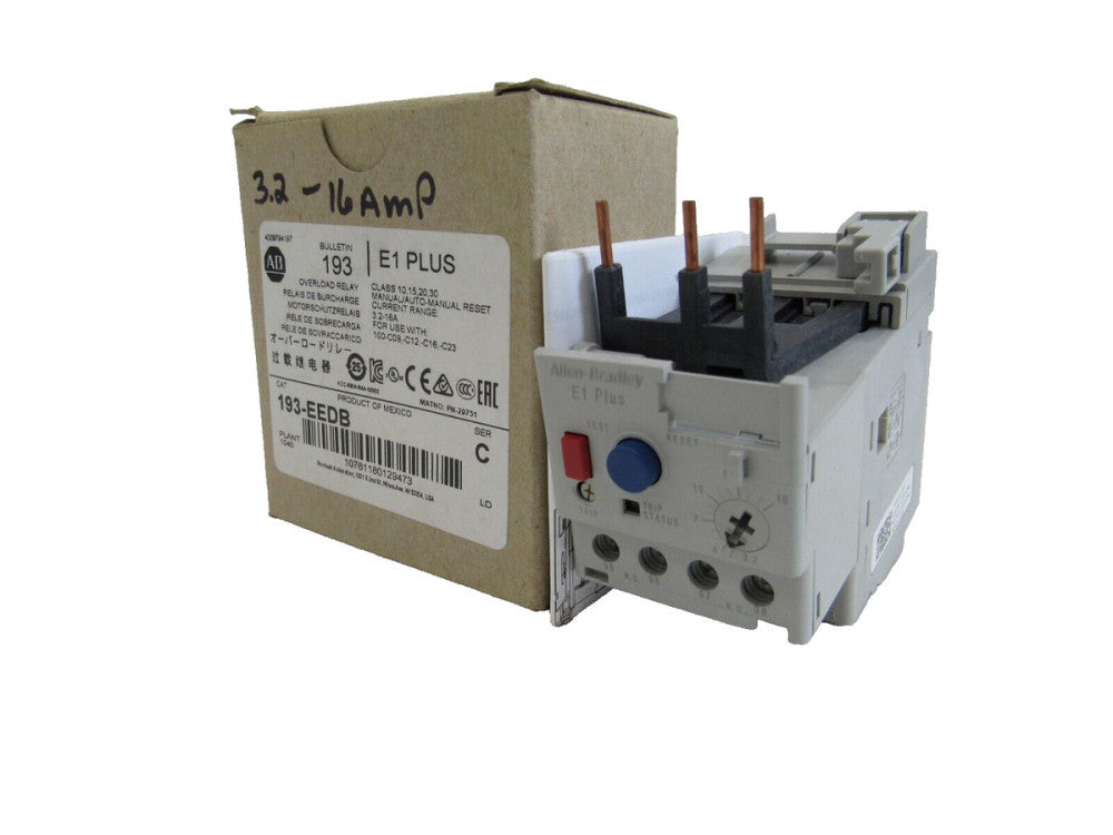 ALLEN BRADLEY 193-EEDB OVERLOAD RELAY 193EEDB NEW, SURPLUS
