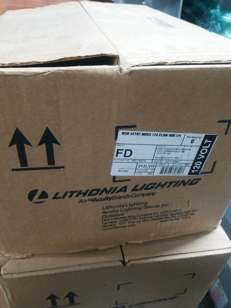 Lithonia Lighting WSR42TRT MDU5 MVOLT LPI DC12 Wall-Mount Down / Uplight NIB