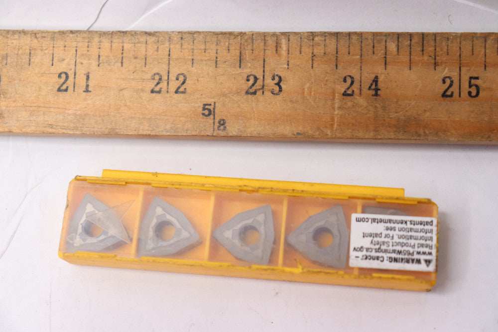 (5-Pk) Kennametal Turning Insert Solid Carbide WNMG432RP