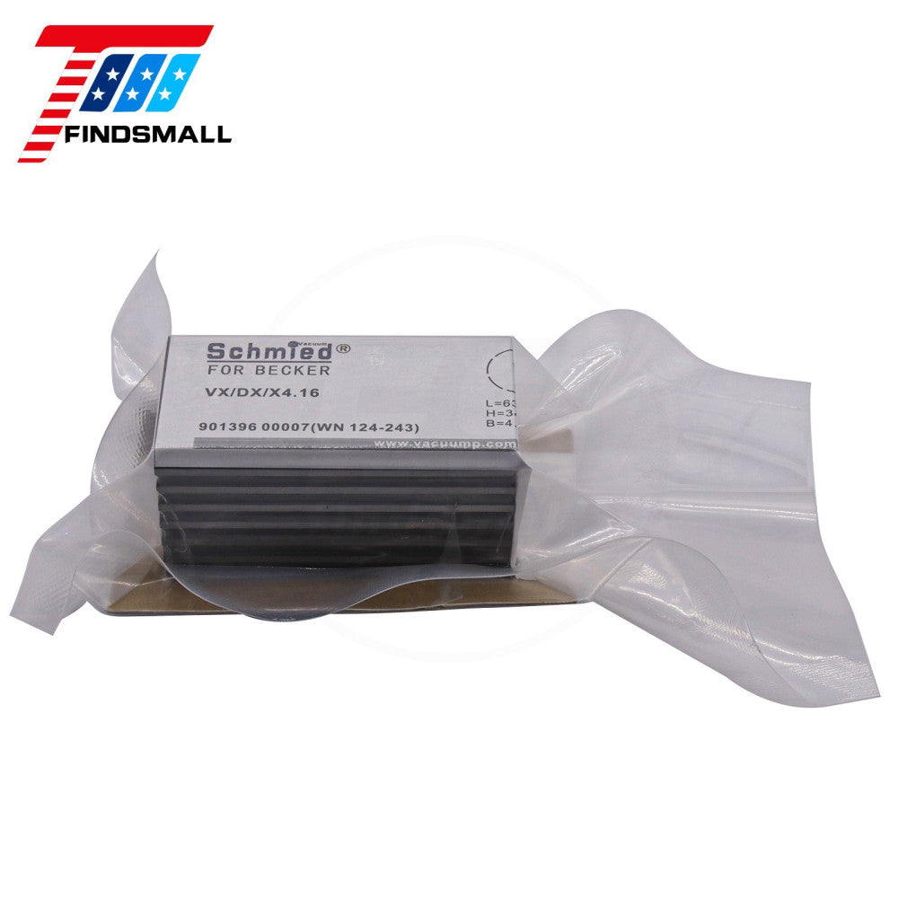 63*34*4.3mm 7x Carbon Vane WN124-243 90139600007 for Becker DX4.16 VX4.16 X4.166