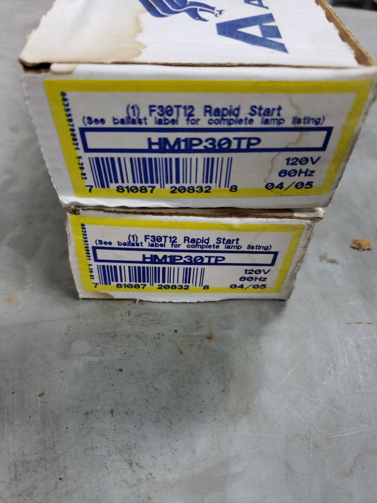 LOT OF 2 Advance HM-1P30-TP 120 Volt 60 Hz Ballast T12, NEW!