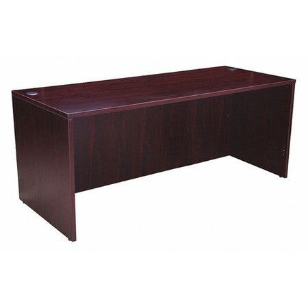 Boss N101-M 71" W Office Desk, Mahogany