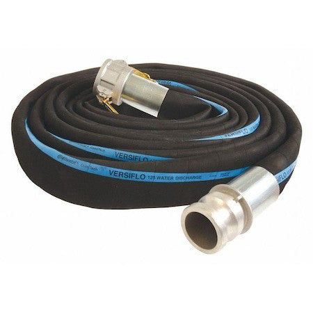 Continental Rd400-50Ce-G Water Disch Hose,4" Id X 50 Ft.,Blk
