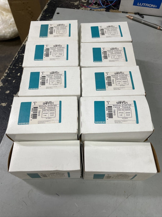 1- Siemens SMFF01 1 Pole 1 Phase Class SMF Standard Fractional HP Manual Starter
