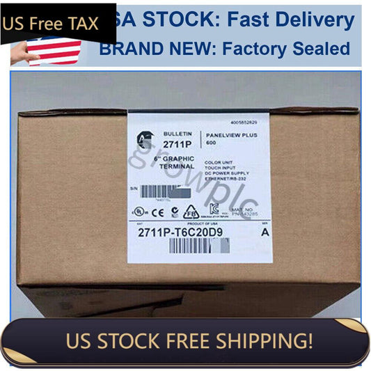 2711P-T6C20D9 New ALLEN BRADLEY 2711P-T6C20D9 PanelView Plus 600 Touchscreen