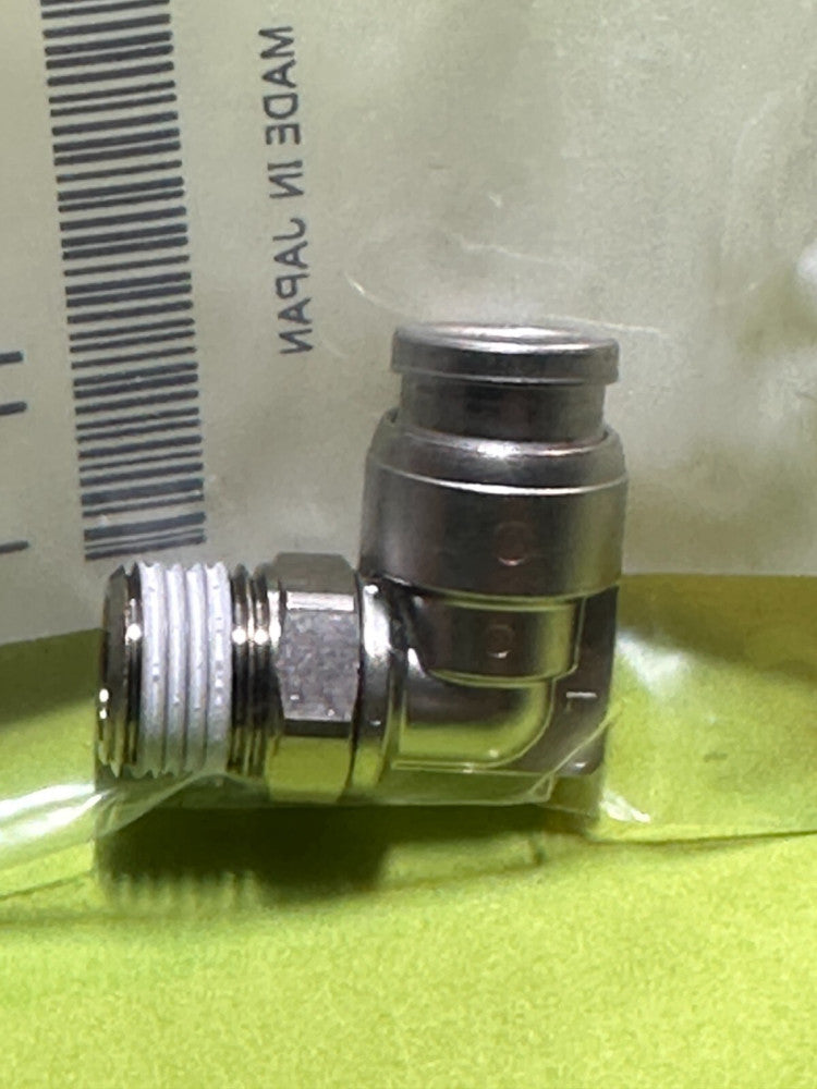 SMC KQB2L06-01S Stainless 90° Elbow 1/8 MPT x 6mm Poly (Lot of 6) New Fast Ship