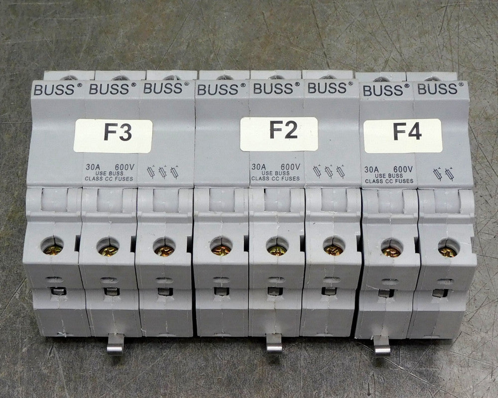 Cooper Bussmann CHCC3 & CHCC2 Fuse Holder 600 V 30 A #8-18 AWG Lot of Three (3)