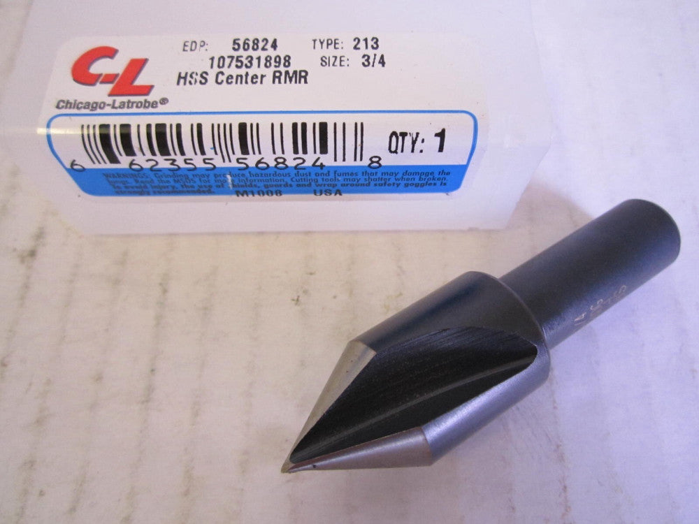 Chicago-Latrobe (56824) Size: 3/4" Type: 213 Flutes: 3 HSS Countersink 