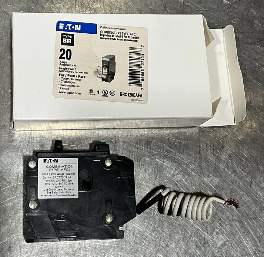 EATON CUTLER BRC120CAFA CIRCUIT BREAKER 20A 1P Nos Surplus