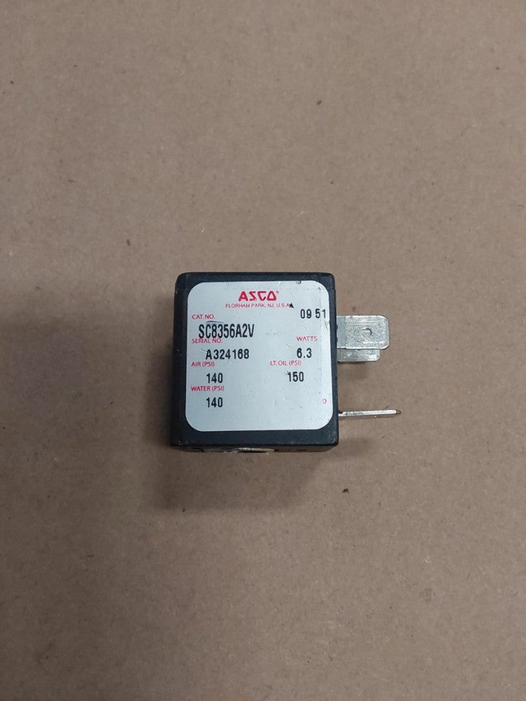 ASCO RELAY....SC8356A2V 6.3 WATTS...AIR 140 PSI....WATER 140 PSI..LT.OIL 150 PSI