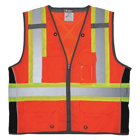 Mcr Safety Survcs2ox2 High Visibility Vest,2Xl Size,Unisex