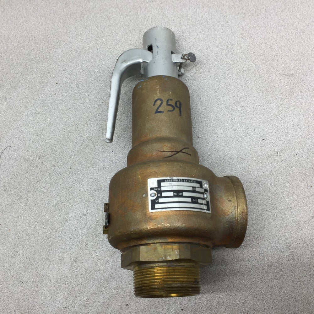 NEW NO BOX NASVI 2" 25.0 PSI 1581 LB/HR PRESSURE RELEIF VALVE 19KHHA
