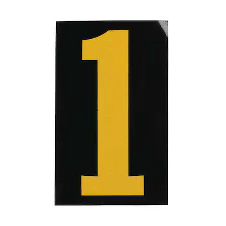 Brady 5000-1 Reflective Numbers And Letters,1,Pk25