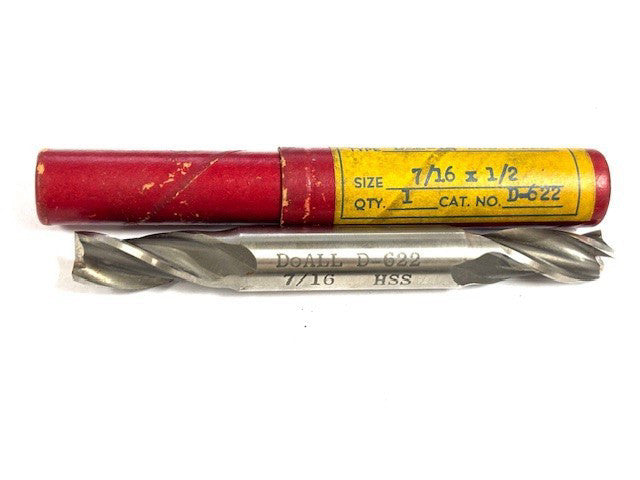 DOALL D-622 7/16" HSS DOUBLE-ENDED END MILL