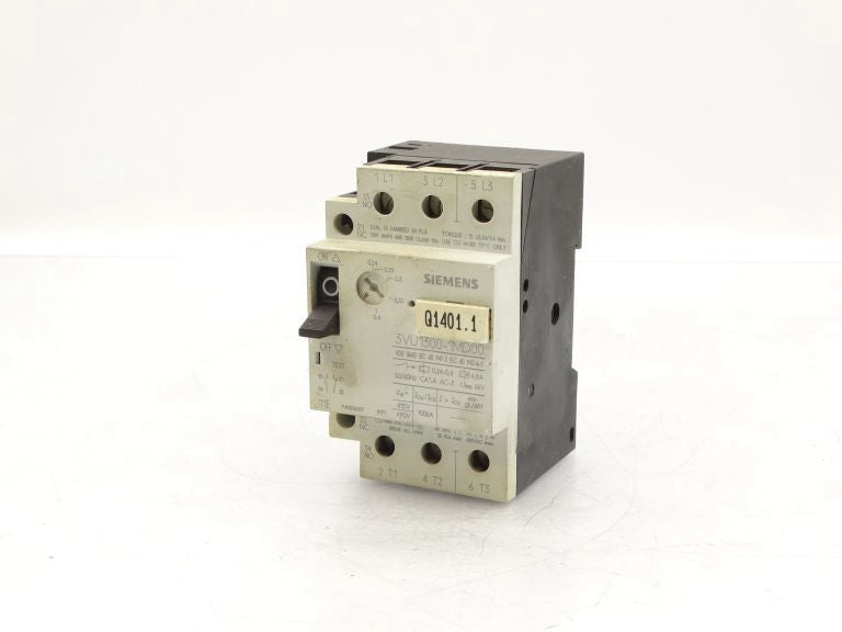 SIEMENS 3VU1300-1MD00 Motor Starter - Used
