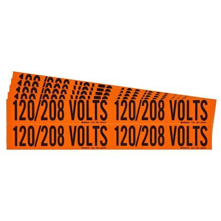 Brady 152350 Conduit And Voltage Sign And Labels,Pk5
