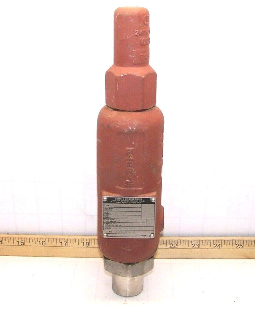 Farris Engineering Relief Valve 20 PSIG 75 SCFM  27DC13-F20 1/2" X 1"