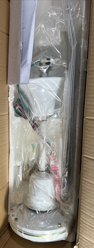 48" Industrial Ceiling Fan, Forward/Reverse, White, 120V (INDA484L) Nos Surplus