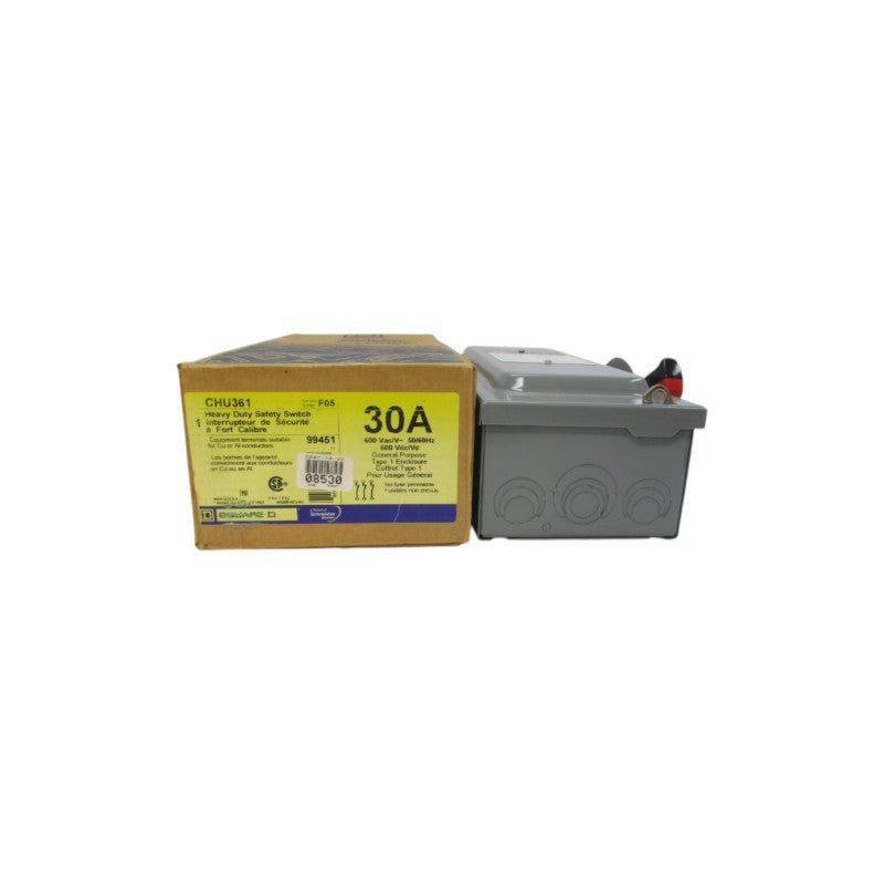SQUARE D CHU361 SER. F05 600VAC 30A NSMP