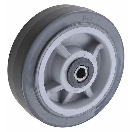 Zoro Select 400K89 Caster Wheel,800 Lb. Load Rating,Gray