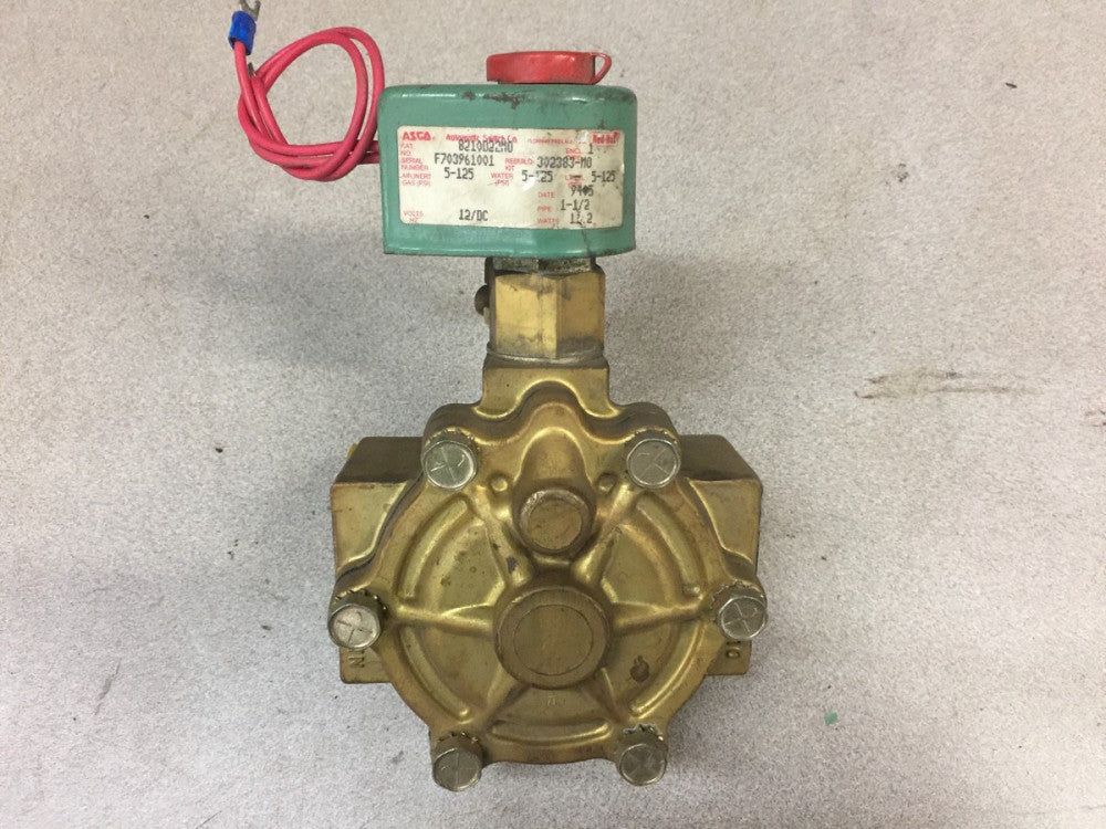 NEW NO BOX ASCO 1-1/2"NPT 12VDC 5-125PSI VALVE 8210D22M0