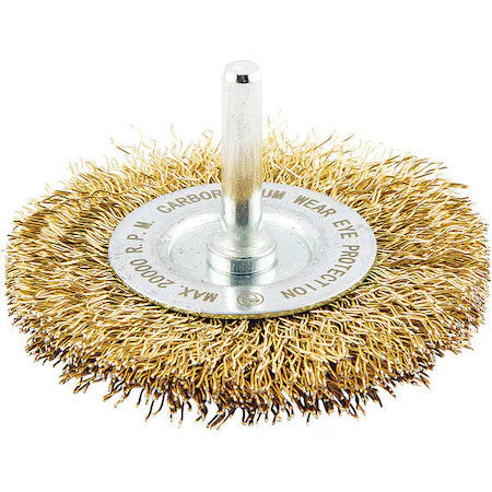 Zoro Select 66254443000 Wire Wheel Brush,0.014" Dia. Wire