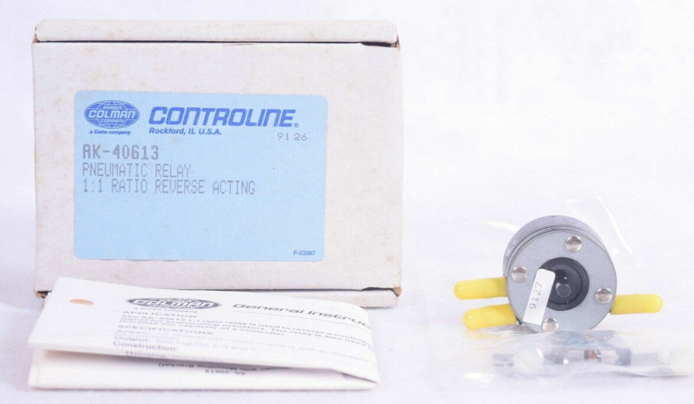 Barber Colman Pneumatic Relay 1:1 Ratio Reverse Acting  AK-40613