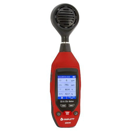 Triplett Gsm350 Gas Analyzers, 32 F To 122 F, Lcd