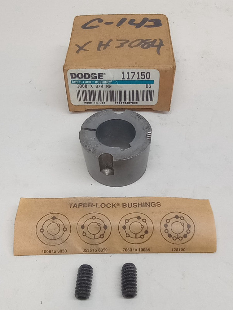 Dodge 117150 Taper Lock Bushing 1008 X 3/4 KW