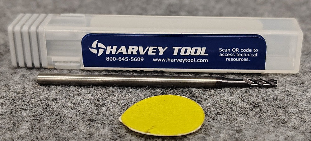 HARVEY TOOL 4FL ENDMILL 3/32" CUT DIAM .12500" SHANK DIAM 2.5" OAL 736193-C3