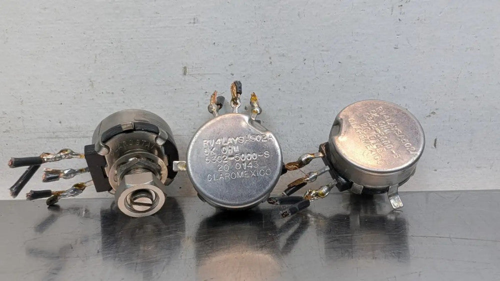3 Pack Clarostat RV4LAYSA502A Potentiometer 53C2-5000-S 5k ohm