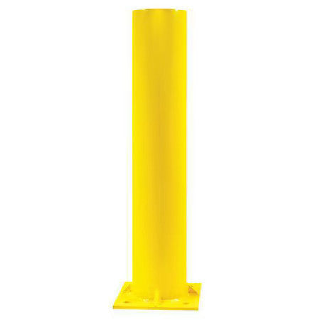 Zoro Select Ibb04040-Y-F Bollard, Fixed, Concrete, 4", Yellow