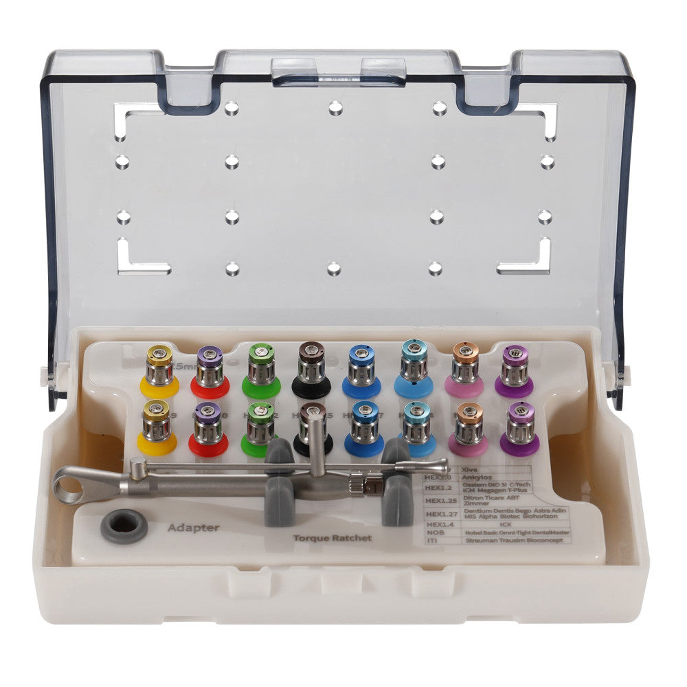 Universal Prosthetic Restoration Hand Driver Tool Kit Dental Implant Instrument