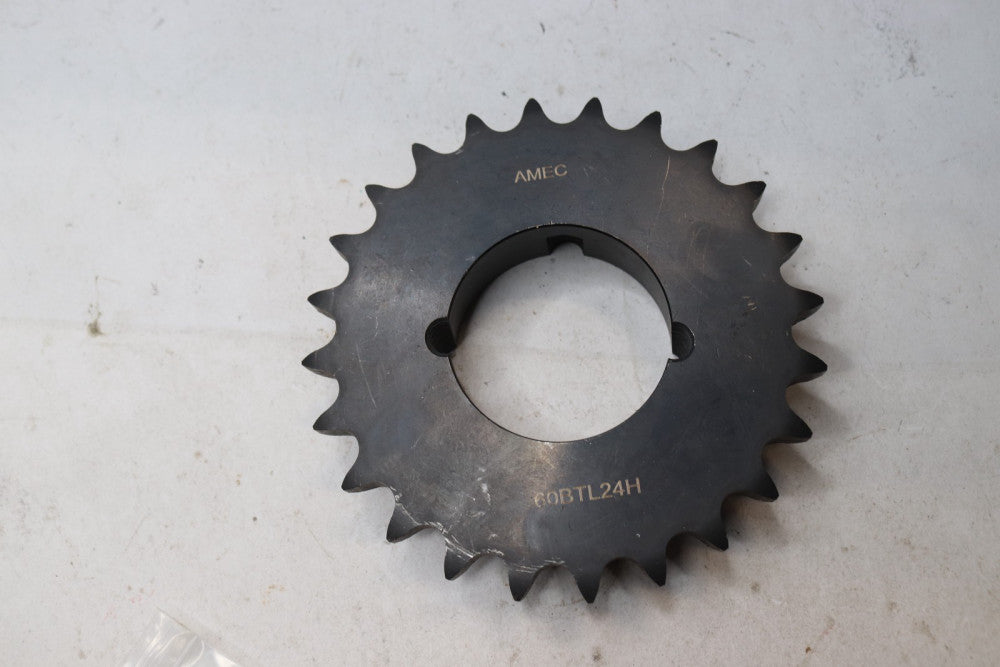 Amec Taper Lock Bushing Single Sprocket Steel #60 24T x 3/4" x 5.746" x 6.147"