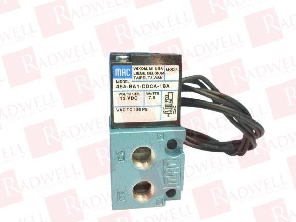 MAC VALVES INC 45A-BA1-DDCA-1BA / 45ABA1DDCA1BA (BRAND NEW)