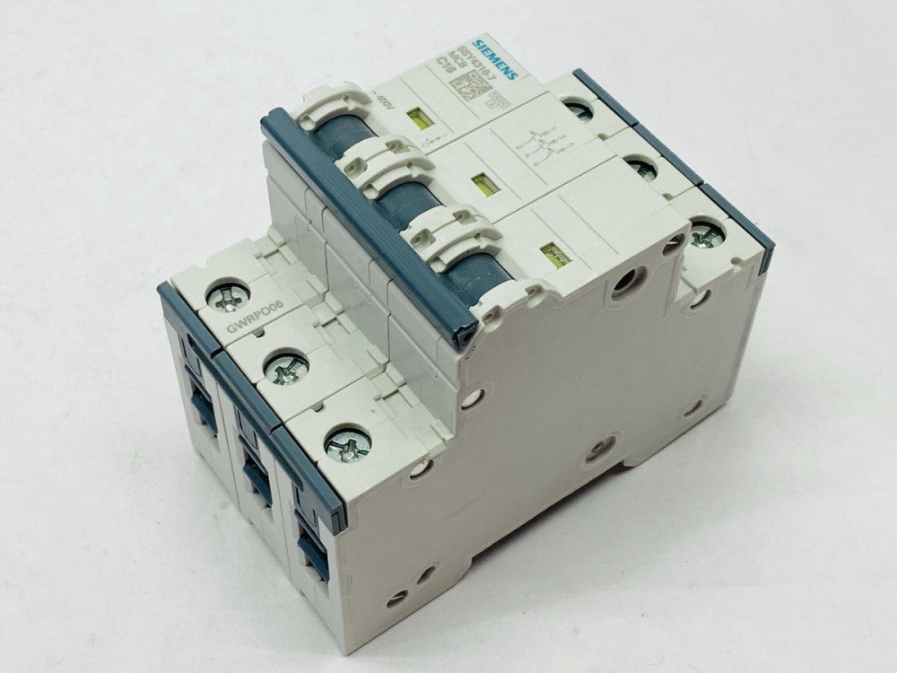 Siemens 5SY4316-7 Miniature Circuit Breaker 3-Pole 16A 16kA 400A