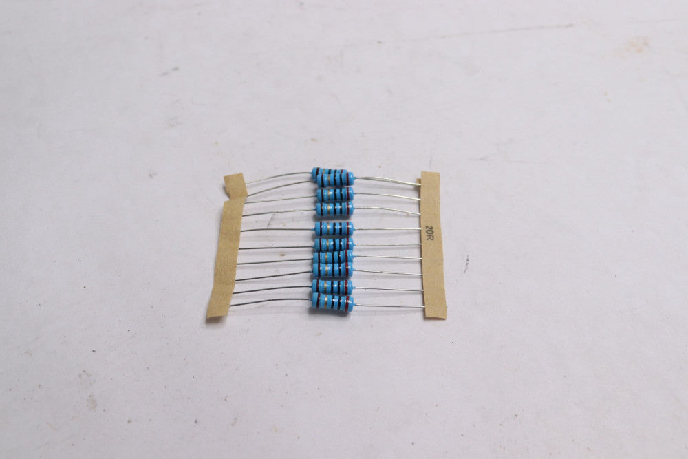 (10-Pk) Yageo Resistor Fixed Single-Through Hole 20 Ohm 5% 1/4 W CFR-25JB-52-20R
