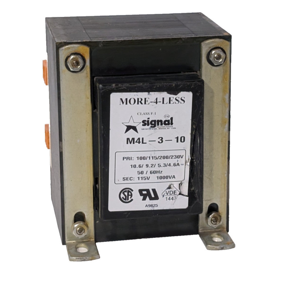 More-4-Less M4L-3-10 Class F-1 Signal Transformer 1000VA, 50/60Hz, Chassis Mount