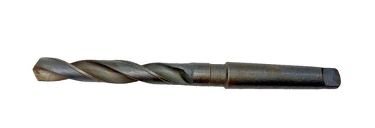 #3 MORSE TAPER SHANK DRILL BIT, HIGH SPEED STEEL, SPIRL 2 FLUTE, OAL 10-1/2"