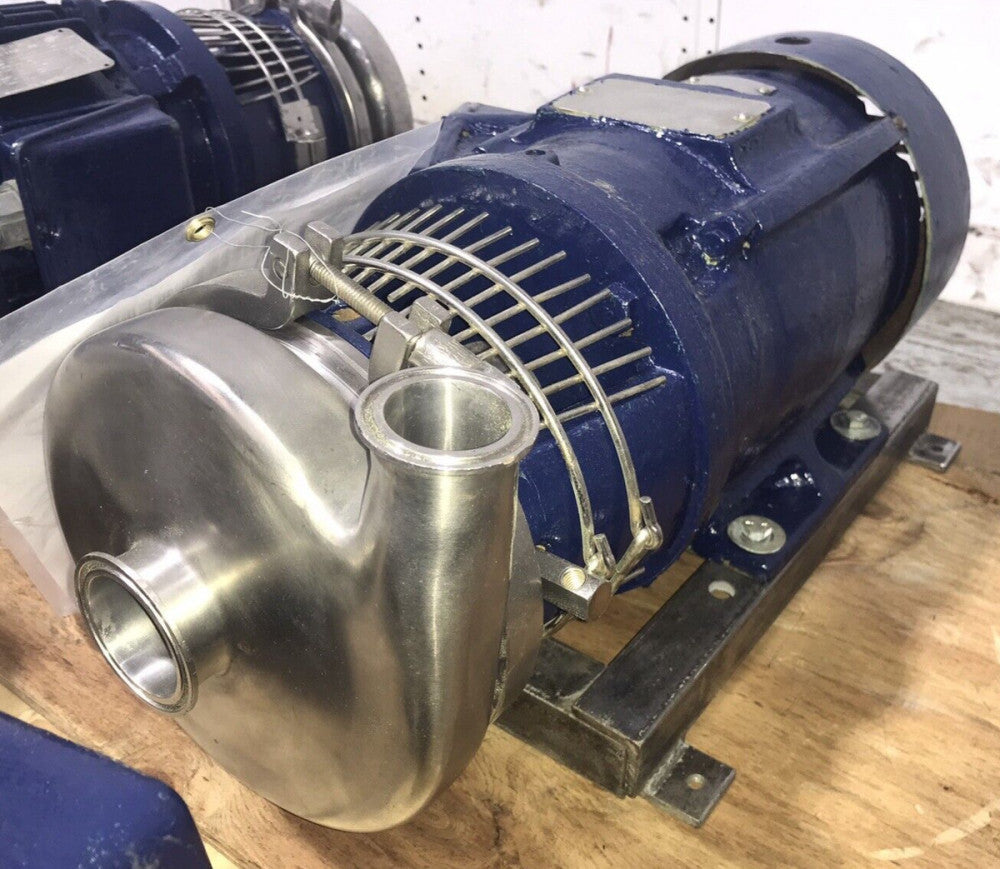 TRI-CLOVER TRI-FLO C216ME18T-S STAINLESS STEEL CENTRIFUGAL PUMP, 3HP