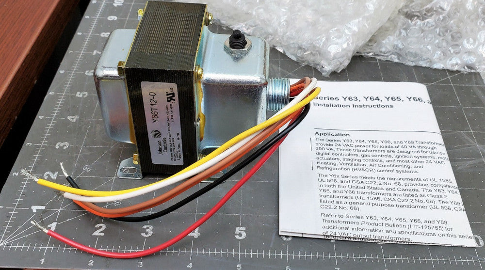 120/208/240V Primary, 24V Secondary Class 2 Transformer 75VA NEW [A7S2]