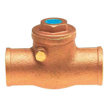 Milwaukee Valve Up0968000034 3/4" Solder Low Lead Brass Swing Check Valve