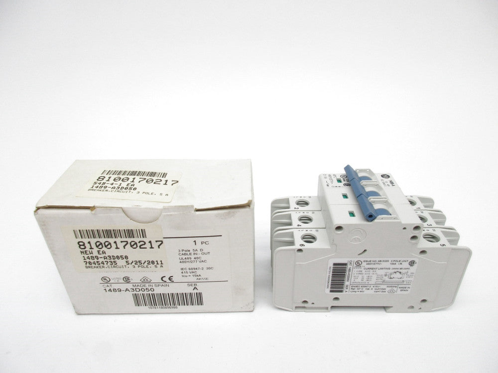 ALLEN BRADLEY 1489-A3D050 SER. A 480/277VAC 5A (WH) NSMP